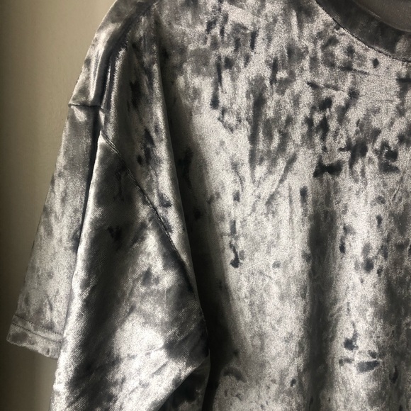 Double Zero Grey Velvet Dress - Picture 4 of 7